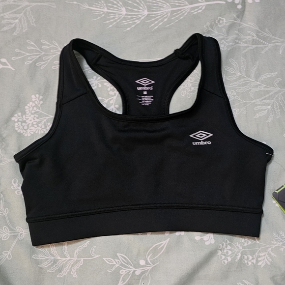 Umbro Black Racerback Sports Bra Intimates - Picture 1 of 10